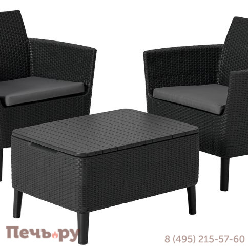 Комплект мебели Gardeck Салемо балкон (Salemo balcony set) графит фото