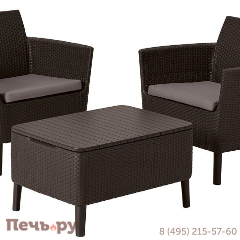 Комплект мебели Gardeck Салемо балкон (Salemo balcony set) коричневый фото