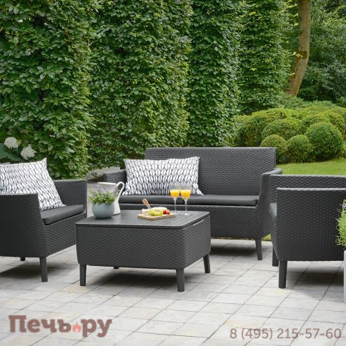 Комплект мебели Gardeck Салемо сет (Salemo set) графит фото 2