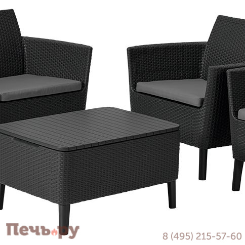 Комплект мебели Gardeck Салемо сет (Salemo set) графит фото