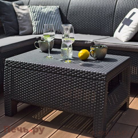 Комплект мебели угловой Gardeck Корфу Релакс Сет (Corfu II Relax Set) графит фото 3