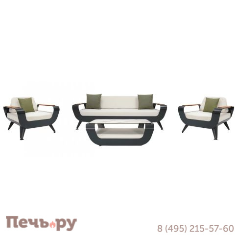 Комплект металлической лаунж мебели Bomonti Breeze фото