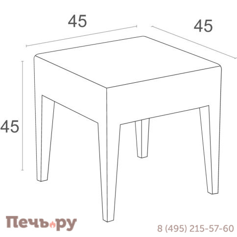 Комплект пластиковой мебели Siesta Contract Miami Ibiza фото 6