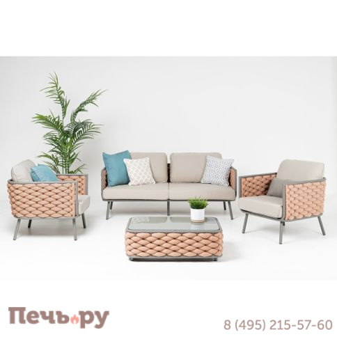 Комплект плетеной лаунж мебели RosaDesign Manhattan 081/LG4-MANH фото