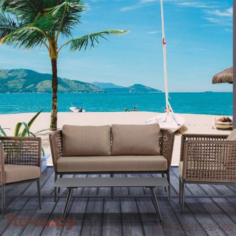 Комплект плетеной мебели Grattoni Cuba 150/SET_CUBA/2/AB фото 2