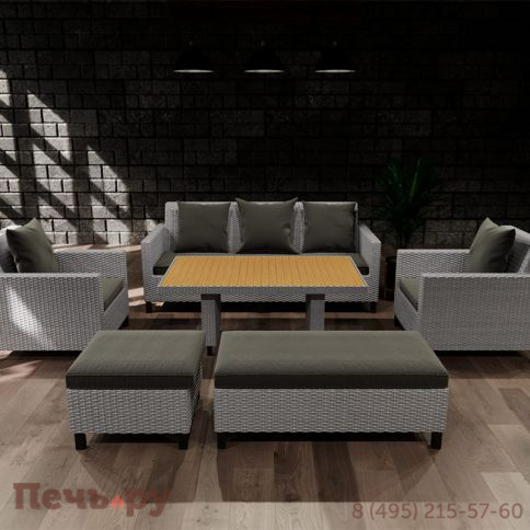 Комплект плетеной мебели Gardeck Mokka Bella большой фото 2