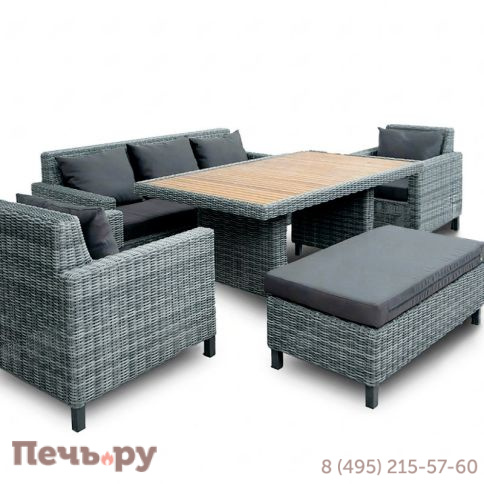 Комплект плетеной мебели Gardeck Mokka Bella большой фото