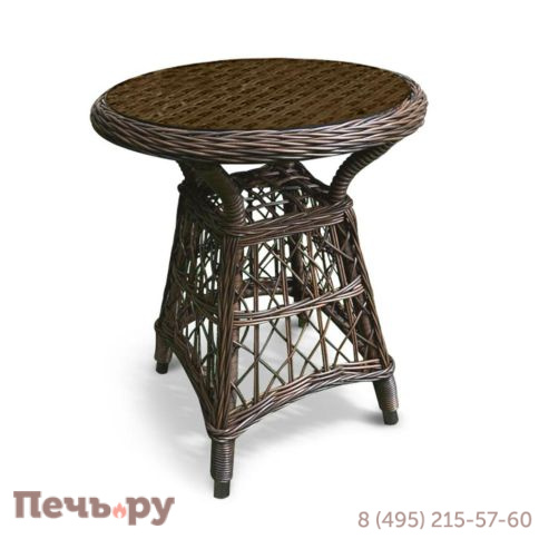 Комплект плетеной мебели Gardeck Мokka Loreto (стол кофейный круглый, 2 кресла), Бронзовый фото 8