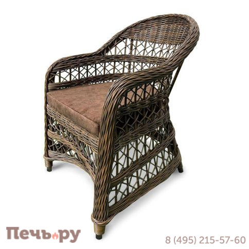 Комплект плетеной мебели Gardeck Мokka Loreto (стол кофейный круглый, 2 кресла), Бронзовый фото 9