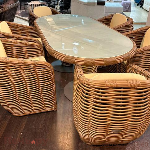 Комплект плетеной мебели Gardeck Mokka Majorca капучино фото 2