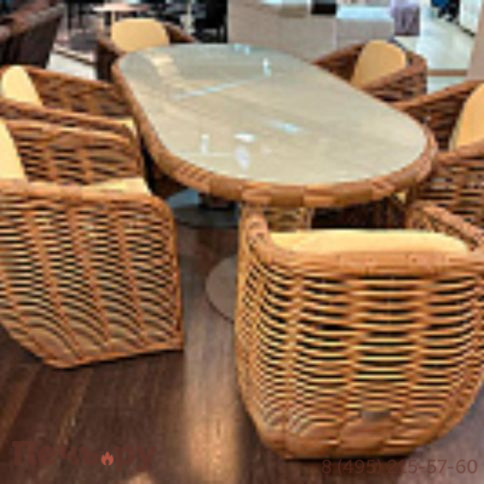 Комплект плетеной мебели Gardeck Mokka Majorca капучино фото 4