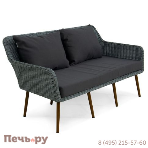 Комплект плетеной мебели Gardeck Mokka Rimini (стол кофейный, 2 кресла, диван 2 х-местная) фото 9