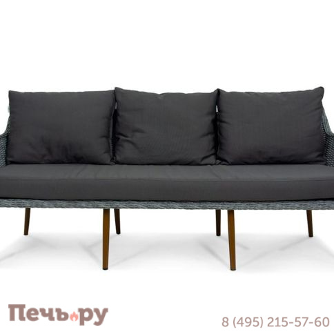 Комплект плетеной мебели Gardeck Mokka Rimini (стол кофейный, 2 кресла, диван 3 х-местный) фото 3