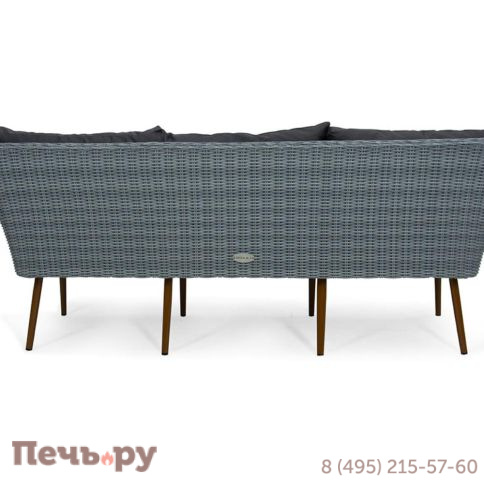 Комплект плетеной мебели Gardeck Mokka Rimini (стол кофейный, 2 кресла, диван 3 х-местный) фото 5