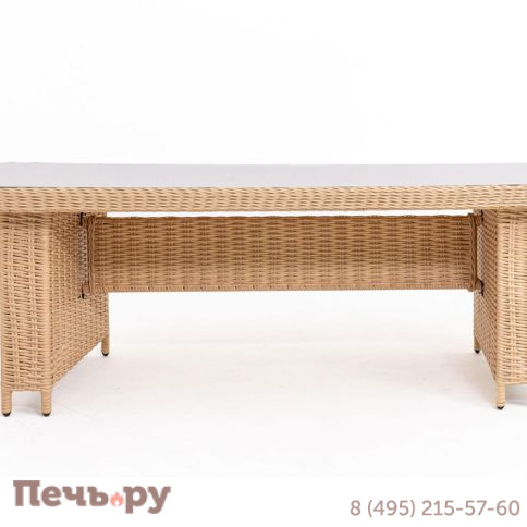 Комплект плетеной мебели Gardeck Мokka San Marino (стол обеденный, 8 кресел), Бежевый фото 12