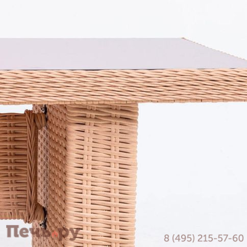 Комплект плетеной мебели Gardeck Мokka San Marino (стол обеденный, 8 кресел), Бежевый фото 13