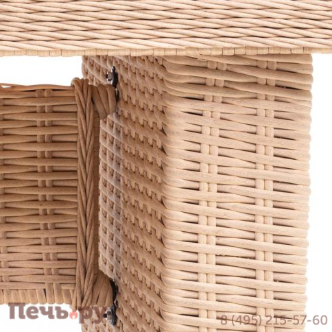 Комплект плетеной мебели Gardeck Мokka San Marino (стол обеденный, 8 кресел), Бежевый фото 14