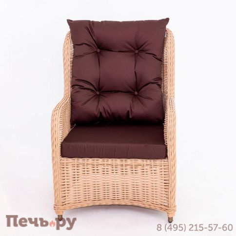 Комплект плетеной мебели Gardeck Мokka San Marino (стол обеденный, 8 кресел), Бежевый фото 6