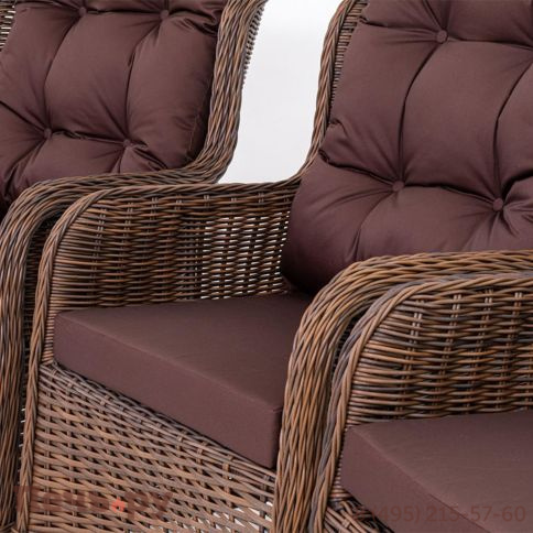 Комплект плетеной мебели Gardeck Мokka San Marino (стол обеденный, 8 кресел), Бронзовый фото 10