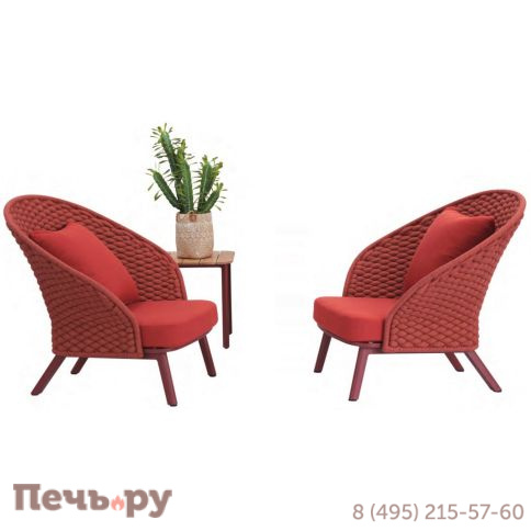 Комплект плетеной мебели Tagliamento Mallow TAG/MALLOW-2+1 фото 2