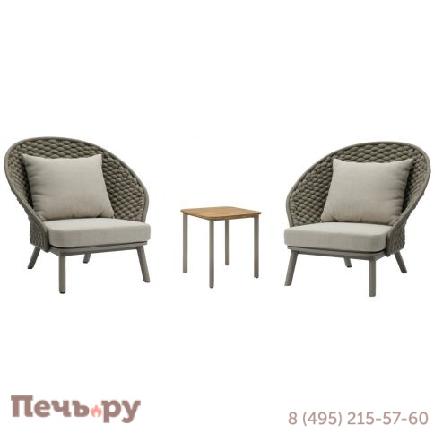 Комплект плетеной мебели Tagliamento Mallow TAG/MALLOW-2+1 фото