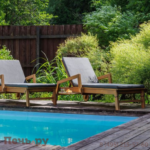 Комплект шезлонгов Royal Family PAOLO на колесиках из акации(teaklook) фото 8