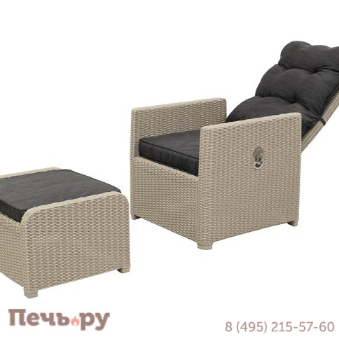 Комплект уличной мебели Gardeck B:Rattan MANCHESTER OTTO SET 2, цвет серый фото 3