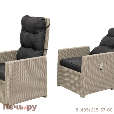 Комплект уличной мебели Gardeck B:Rattan MANCHESTER OTTO SET 2, цвет серый фото 4