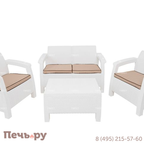 Комплект уличной мебели Gardeck Tweet Terrace Set, белый фото