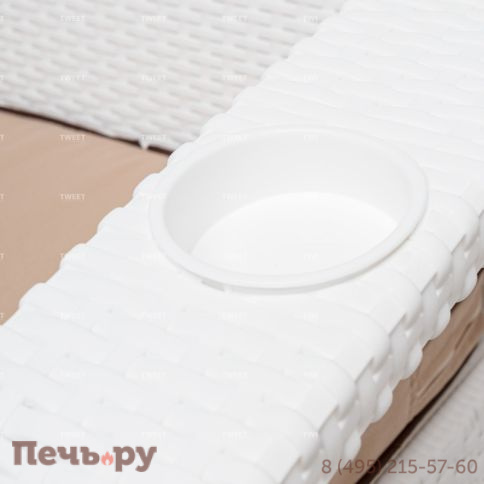 Комплект уличной мебели Gardeck Tweet Terrace Set Max, белый фото 11