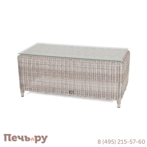 Кон Панна 4SiS столик журнальный из искусственного ротанга, цвет бежевый фото