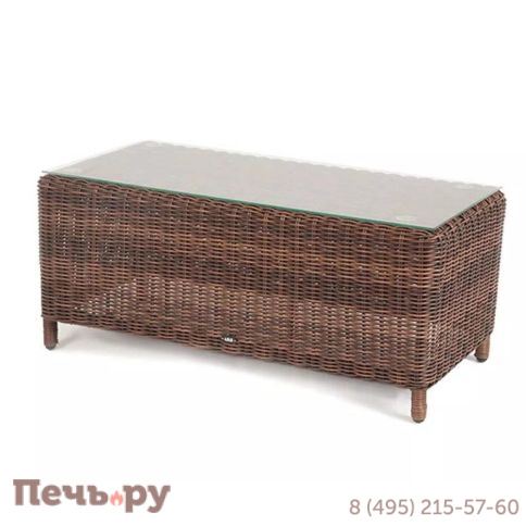 Кон Панна 4SiS столик журнальный из искусственного ротанга, цвет коричневый фото