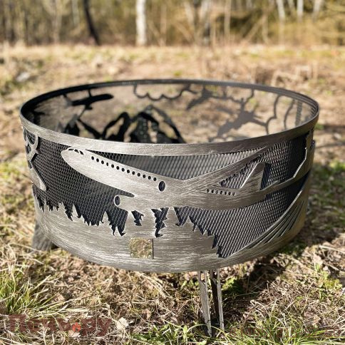 Костровая чаша Искры костра Авиация (4мм) фото 5