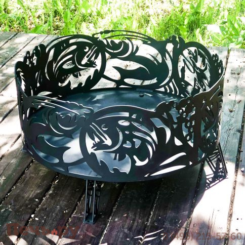 Костровая чаша Искры костра Рыбалка (6мм) фото 3