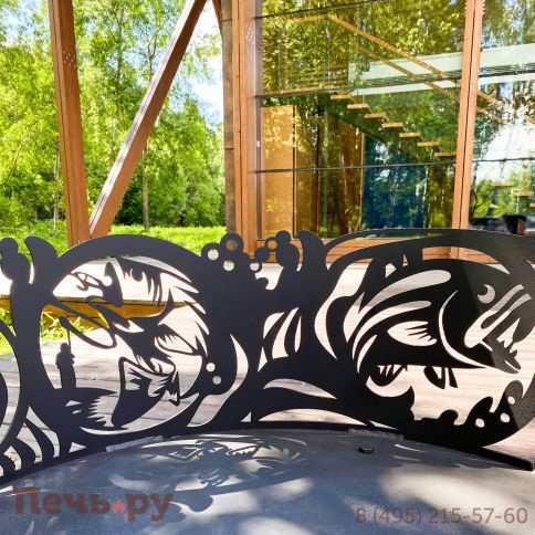 Костровая чаша Искры костра Рыбалка (6мм) фото 4