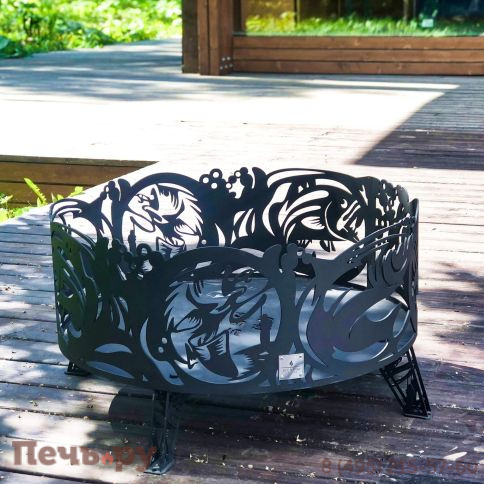 Костровая чаша Искры костра Рыбалка (6мм) фото