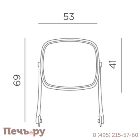 Козырек для шезлонга Gardeck Nardi бело-синий фото 3