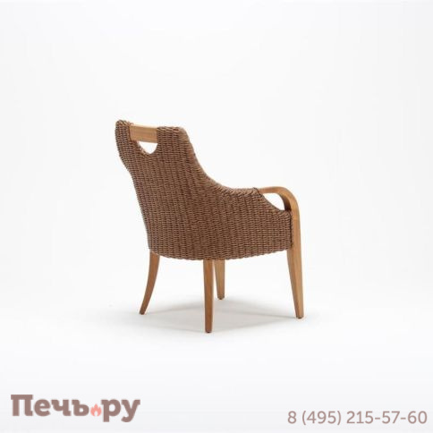 Кресло деревянное плетеное с подушкой Tagliamento Candy фото 5