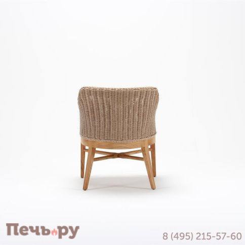 Кресло деревянное плетеное с подушкой Tagliamento Fungo фото 3