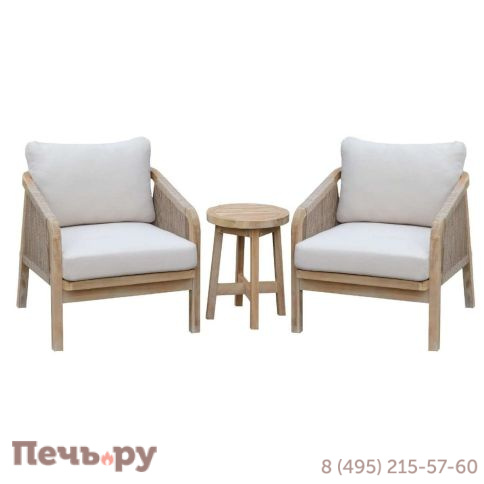 Кресло деревянное с подушками Tagliamento Ravona KD фото 3