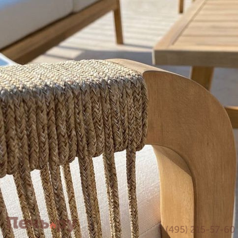 Кресло деревянное с подушками Tagliamento Ravona KD фото 4