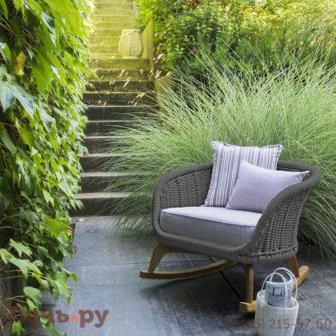 Кресло-качалка плетеное с подушкой Atmosphera Ludo фото 2