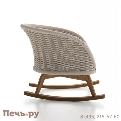 Кресло-качалка плетеное с подушкой Atmosphera Ludo фото 4