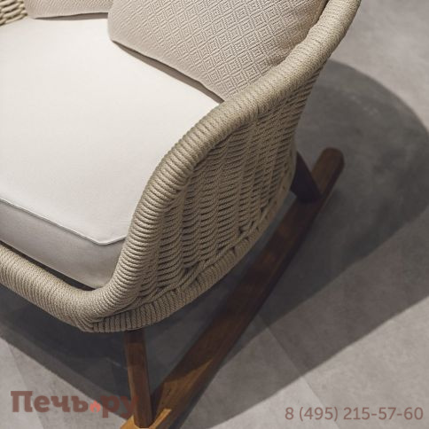 Кресло-качалка плетеное с подушкой Atmosphera Ludo фото 6