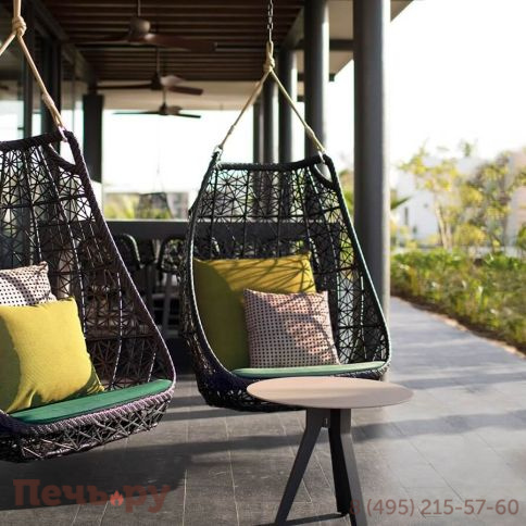 Кресло-качели плетеное Kettal Maia фото 4