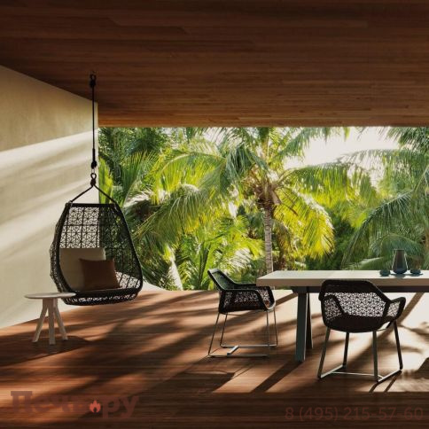 Кресло-качели плетеное Kettal Maia фото 6