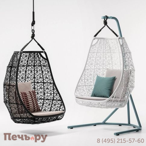 Кресло-качели плетеное Kettal Maia фото 7