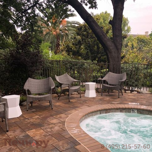 Кресло лаунж плетеное Janus et Cie Amari JNS/736-10-111/B фото 8