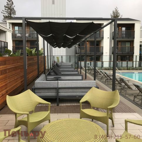 Кресло лаунж плетеное Janus et Cie Amari JNS/736-10-111/BG фото 2