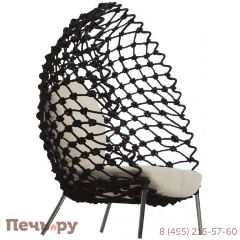 Кресло лаунж плетеное с подушками Janus et Cie Dragnet фото